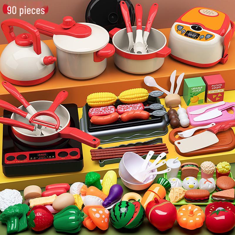Dollhouse BBQ Kitchen Playset for Toddler Class: Kitchenware Toys for Kids