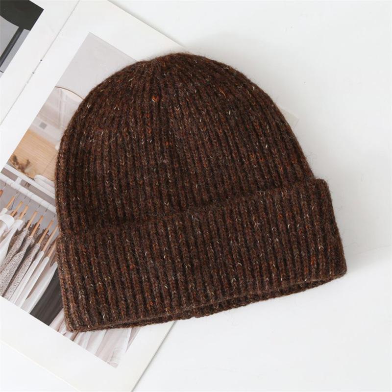 Autumn and winter warm ear protection wool hat knitted hat children's fashionable versatile face small bean pullover cold hat