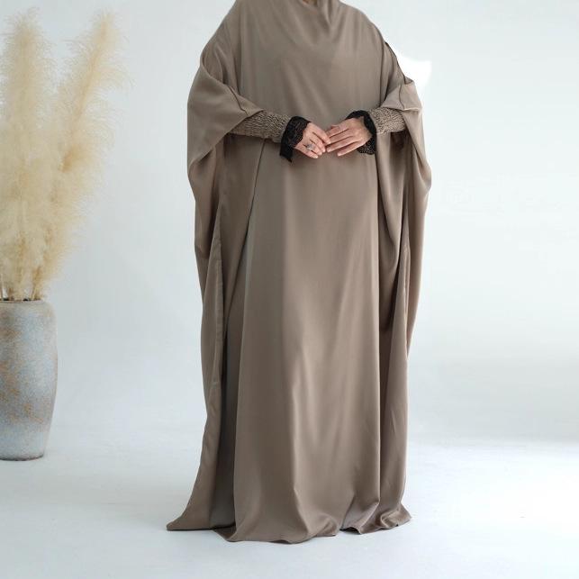 Loriya Solid Color Big Swing Robe Dress 2023 - LR609, Dubai, Turkey