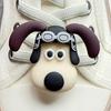 Cute Pilot Dog Shoe Lace Buckle with Cola & Hamburger Design