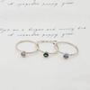 Ollia Birthstone Layered 4,5,6 Silver Ring