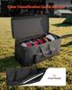 Electronic Drum Kit Bag, 600D, Padded Drum Bag with Wheels, Large 920 x 420 x 410 mm Interior, Lightweight Travel Case with Detachable Dividers, and