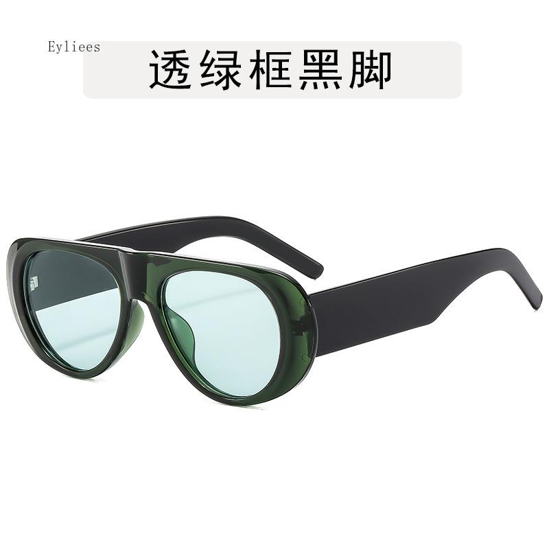 Vintage Luxury  Designer Oversized Pilot Sunglasses Women For Men Shades Big Frame Windproof Popular Punk Sun Glasses UV400