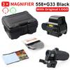 Eotech Holografisches Kollimator 558 Rotpunktvisier G43/G33/G45 3X 5X Vergrößerer Airsoft Jagdausrüstung mit 20mm Schienenmontagen & QD-Hebel