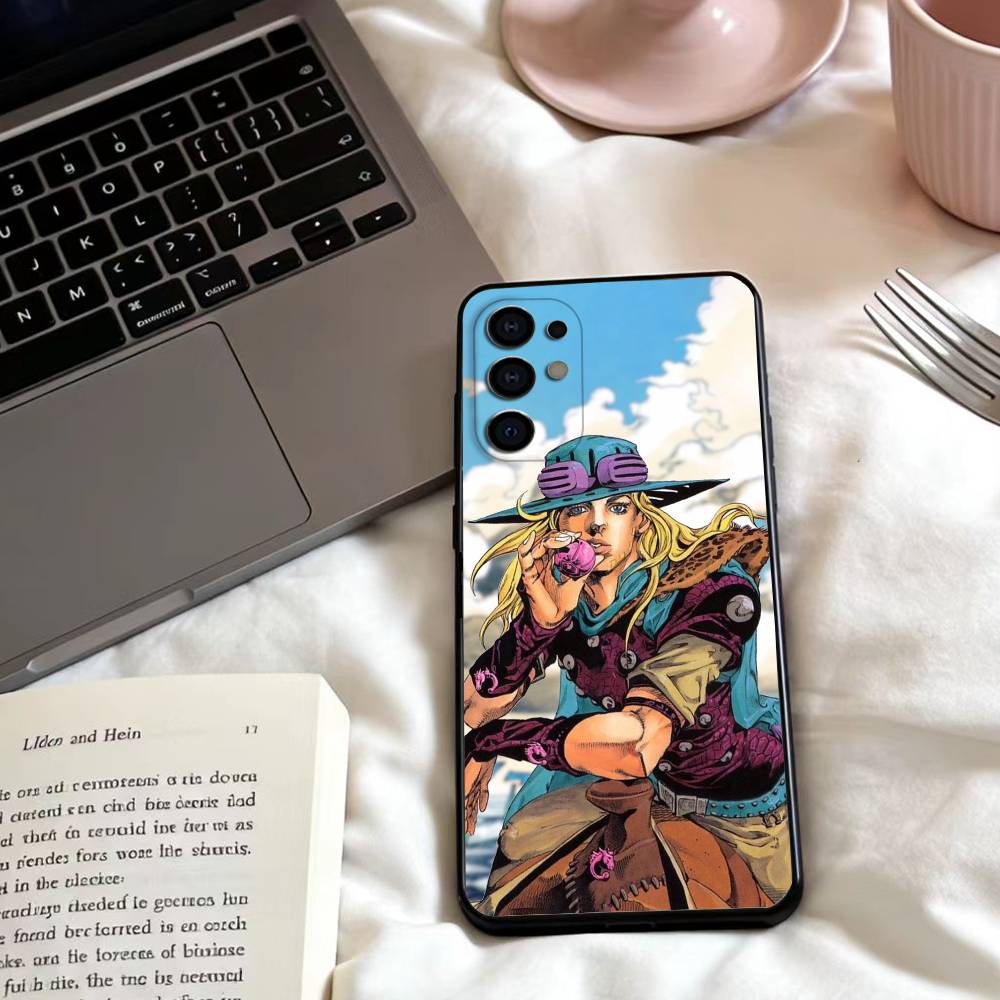 J-Johnny Joestar of the J-Jojo Phone Case For Samsung S25,24,23,22,30,21,10,9,Ultra,Plus,Lite,FE,4,5 G Soft Black Case