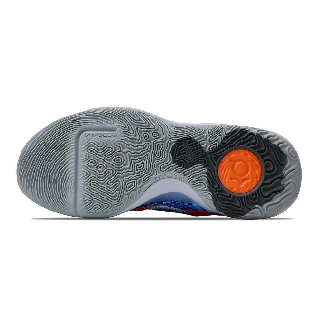 Nike KD Trey 5 IX Thunderous And Vast Cushioning, Wear Resistant Mid top Basketball Shoes Unisex Gray Blue Orange CW3402-011(Team529-)