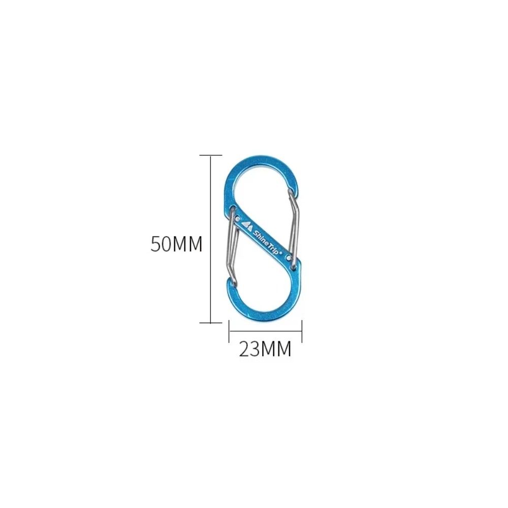 

Инструменты для кемпинга Алюминиевый цинковый сплав Цинковый сплав Карабины Алюминиевый цинковый сплав Цинковый сплав S-образный крючок для быстрого подвешивания Зажим для сумки Blue 50x23mm