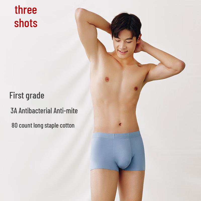 

Three Gun Men s 80-Count Long-Staple Cotton Antibacterial Boxer Briefs XL