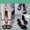 Elegant Women's Summer Sandals With Peep-toe And Low Heel For Stylish Comfort