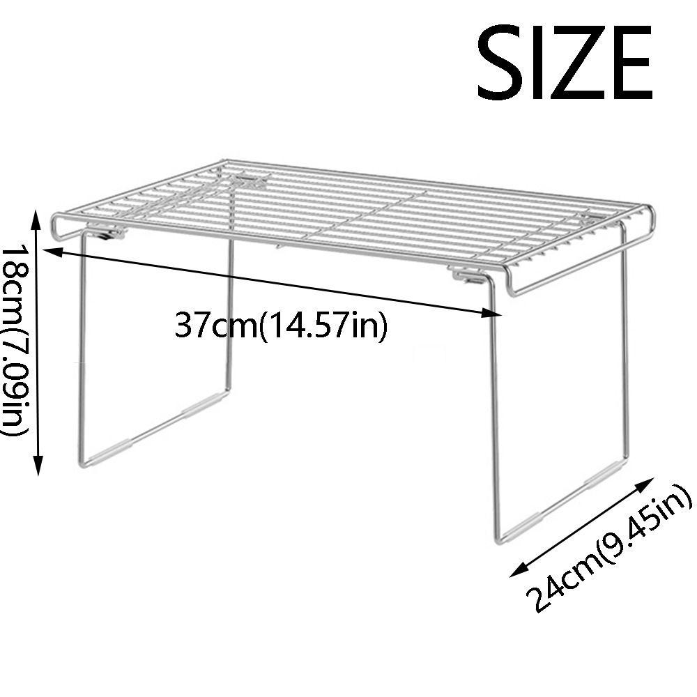 Rust Proof Pot Lid Rack Space Saving Dish Drying Rack Folding Kitchen Storage Shelf  Home Storage