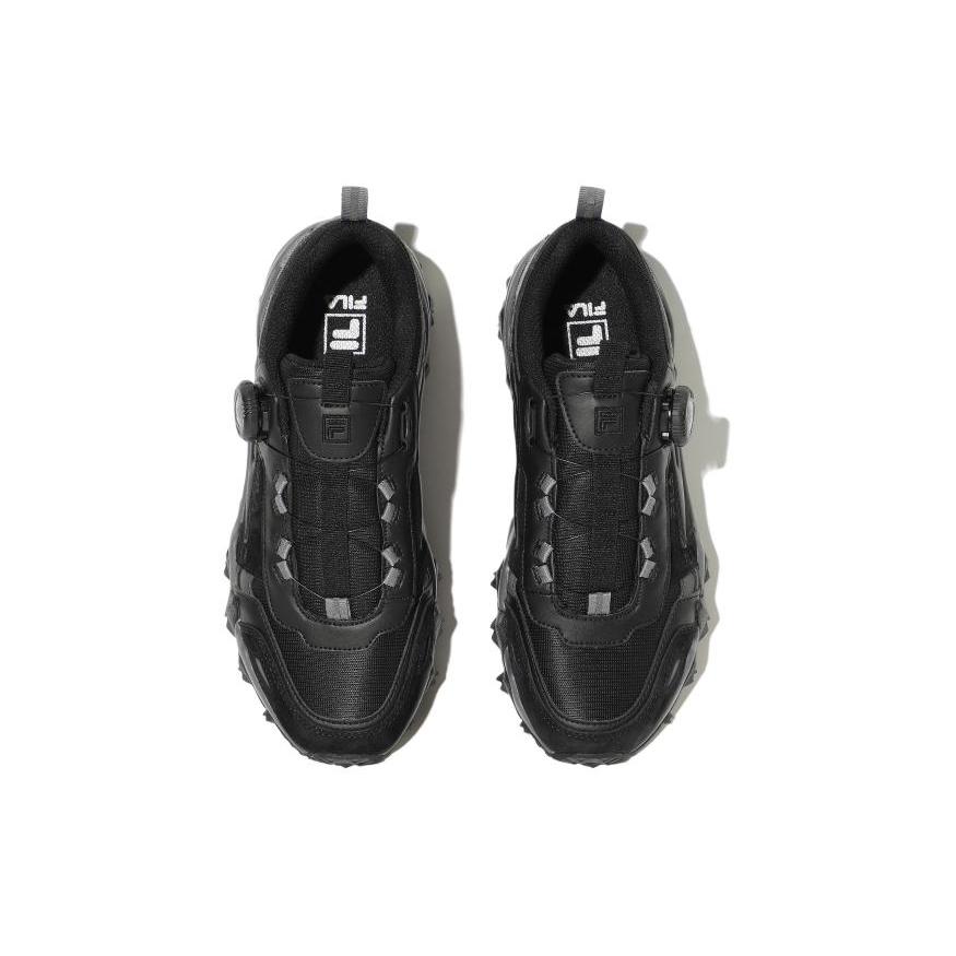 FILA Oakmont Tr Dial V2 Sports Low top Casual Shoes Unisex Black Gray Korean Style 1JM02613F_001