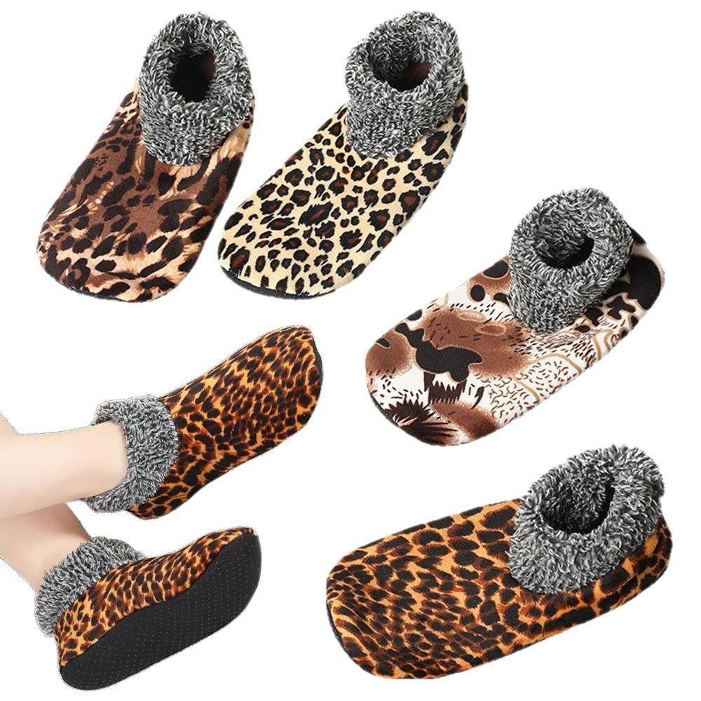 Winter Warm Home Shoes Socks Thick Non Slip Short Socks Fashion Plush Floor Socks For Women