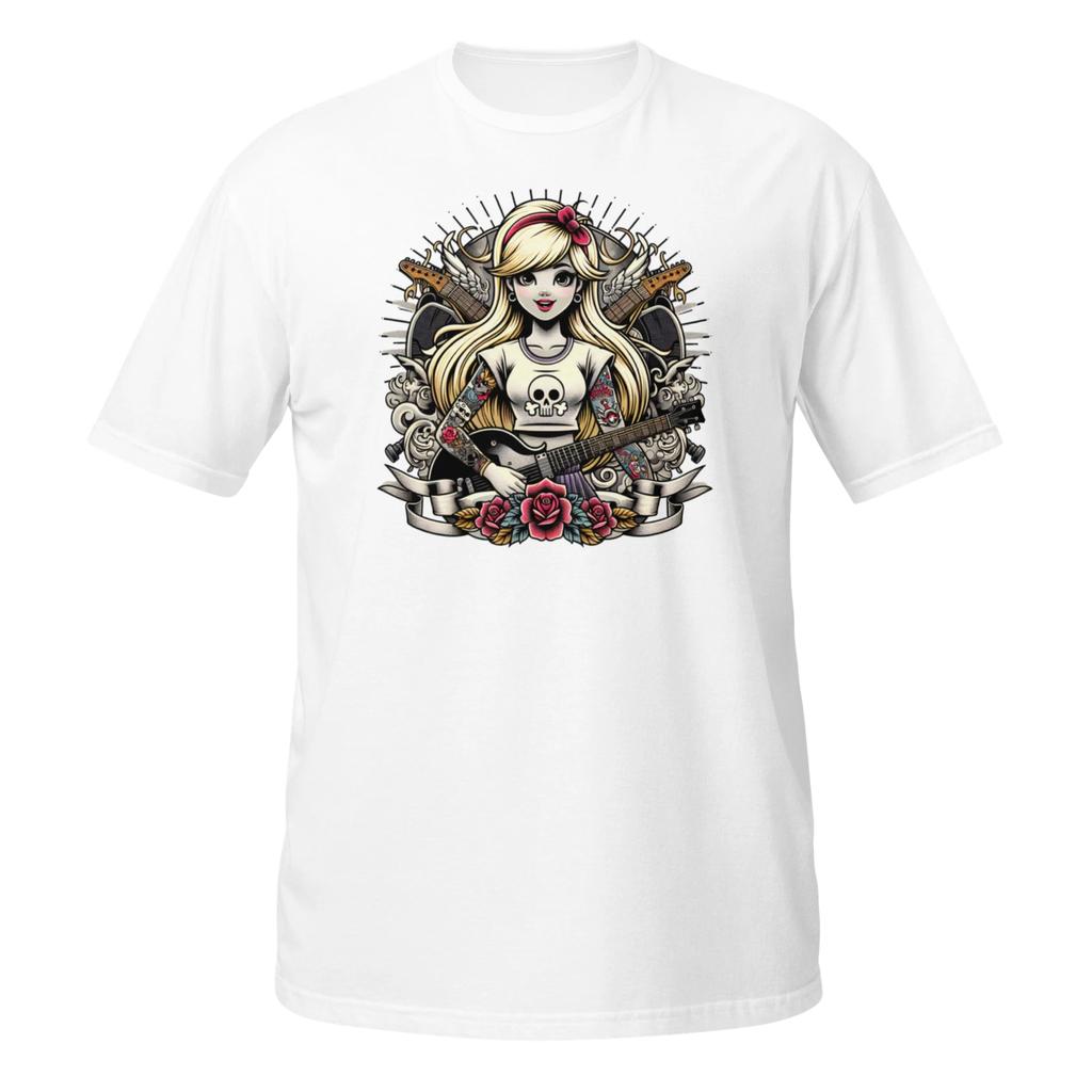 Rock Drummer Unisex 100% Cotton T-shirt Mens Tees Top Disney Cartoon Anime Biker Tattoo Woman Grunge