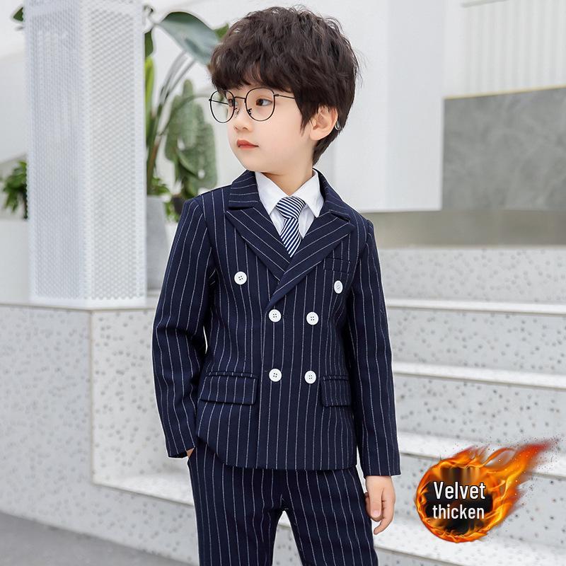 Set costum formal blazer princiar pentru băieți pentru scenă și interpretare la pian