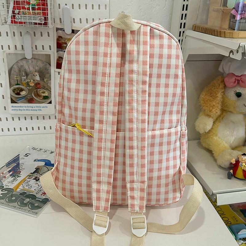 School Bag Japanese Fresh and Sweet Casual Junior High School Student School Bag Simple Versatile Backpack Ins Lightweight Cartoon Backpack
