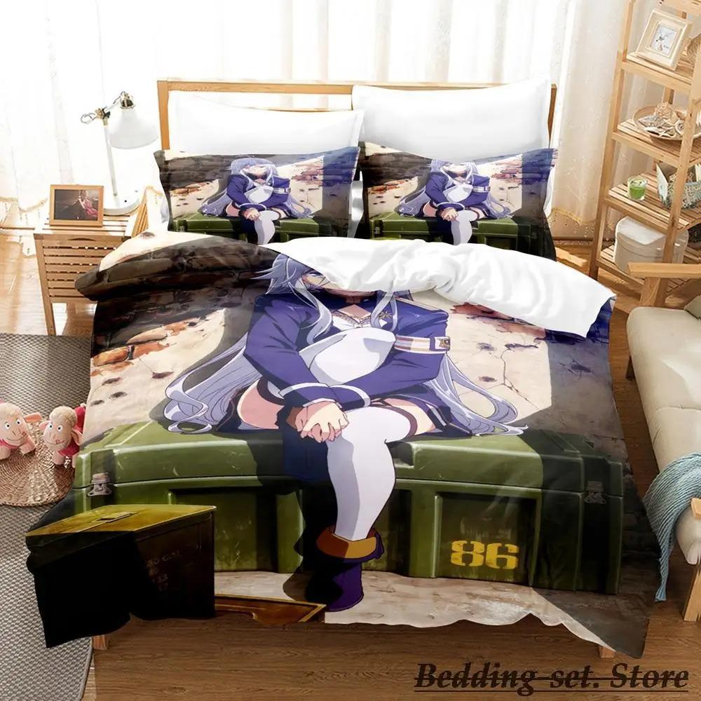 86 Eighty Six Bedding Set Single Twin Full Queen King Size Bed Set Adult Kid Bedroom Duvetcover Sets Anime Parure De Lit Bed