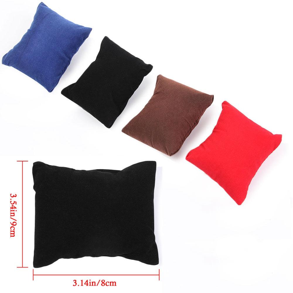 Bracelet Velvet/PU Counter Gift Organizer Jewelry Cushion Watch Display Pillows Wristwatch Holder