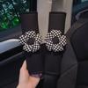 German High-End Car Seatbelt Shoulder Pads, a Pair of Anti-Neck-Strangling Plush Soft Car Interior Accessories, Creative and Cute