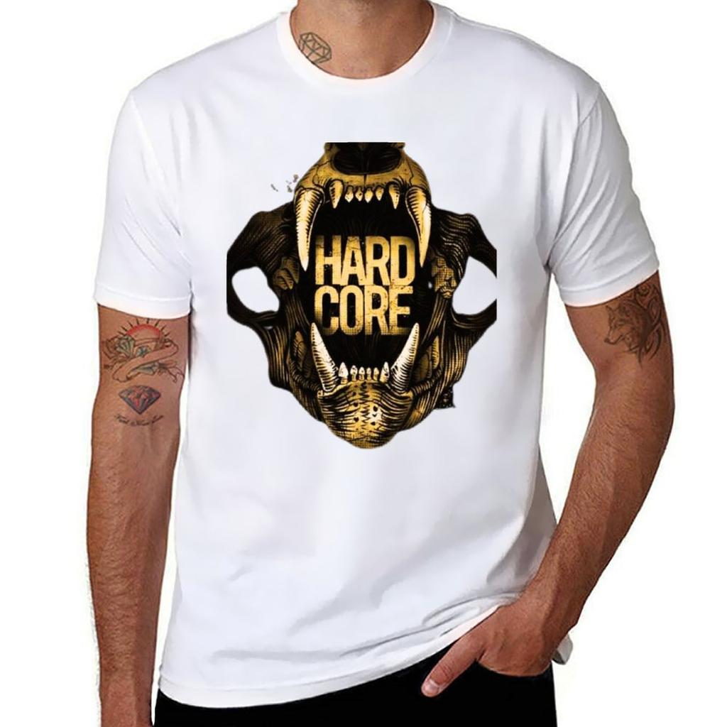 Hardcore Lion Head Tshirt Casual All Match Tee Shirt For Unisex