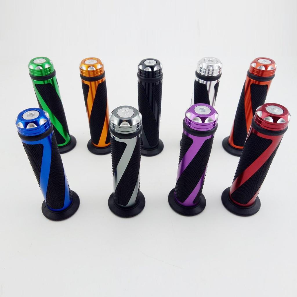 Universal Motorcycle Rubber Gel Handlebar Hand Grips For 7/8" Bar End Handle Bars Sports Bikes