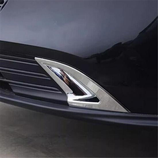 For Honda Accord 2023 2024 2025 Chrome Front Fog Lamp Bumper Light Cover Trim