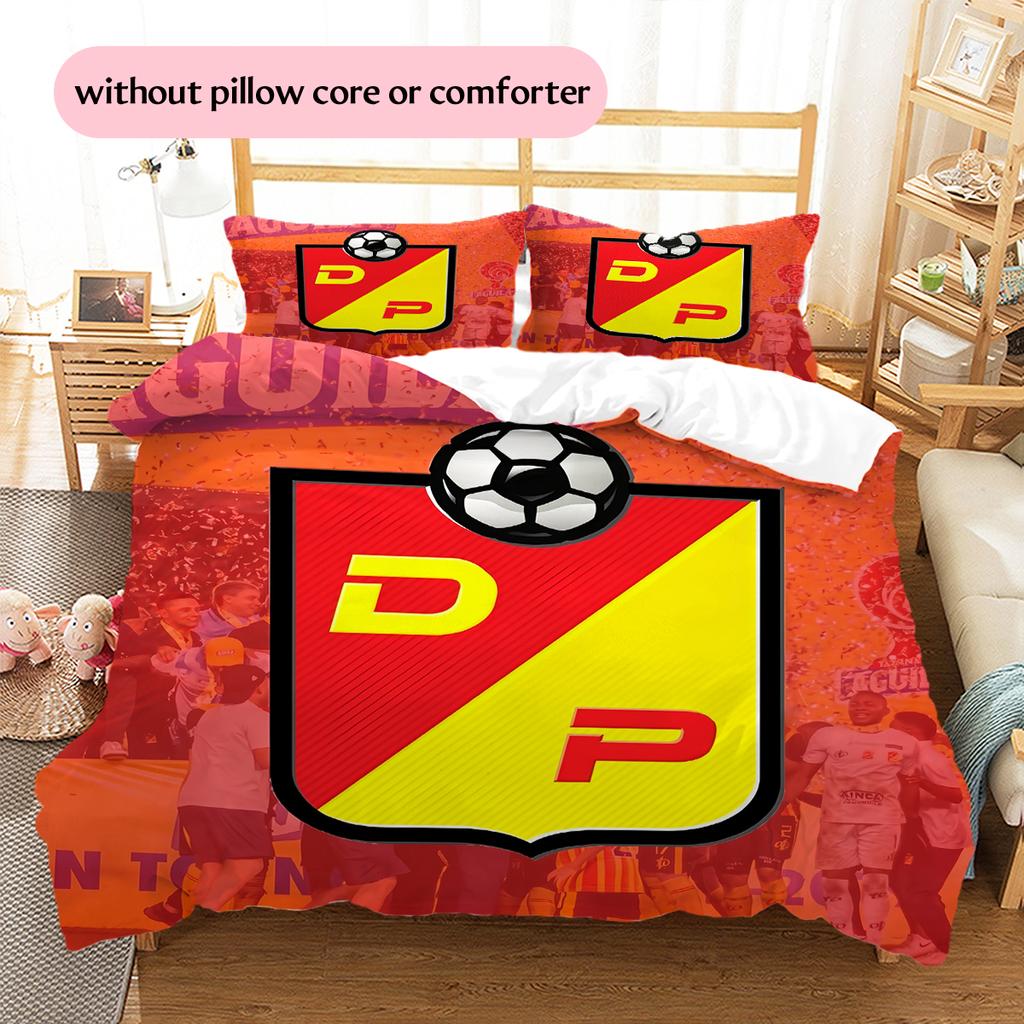 Deportivo Pereira Pattern Bedding Home Decoration Birthday & Festival Gift (1 * duvet cover + 2 * pillowcase, without core)