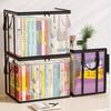 Large Square Storage Box Black/White Frame-Heavy-Duty PVC Transparent Organizer Bin,Multi-Purpose Container