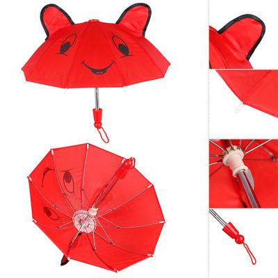 Muñecas Mini Regalo para Niños Sombrilla Patrones de Animales Paraguas Accesorios para Muñecas Paraguas
