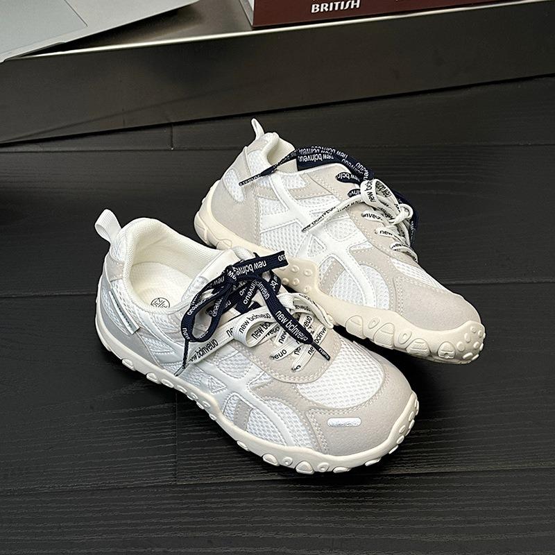 9 Women's Shoes Summer New Lightweight Soft-soled Mesh Shoes Double Shoelaces Sports Shoes Casual Trend