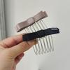Anti-Slip Bow Bangs Hair Comb Clip - Stylish, High Skull, Internet Celebrity Hair Accessory