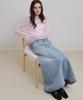 ANDNEEDS A Line Denim Skirt (Blue)