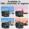 EU/UK/AUS/US/THA Universal Travel Plug Adapter Mini Portable All-in-one Charger Adapter Lightweight Durable