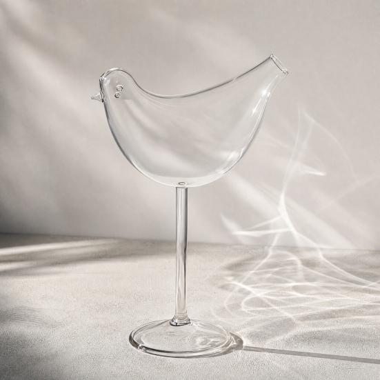 Nostalgie Bird Cocktail Glass, with Stable Base, 150ml Capacity Drinking Elegant And Versatile Wine Glass for Party Wedding