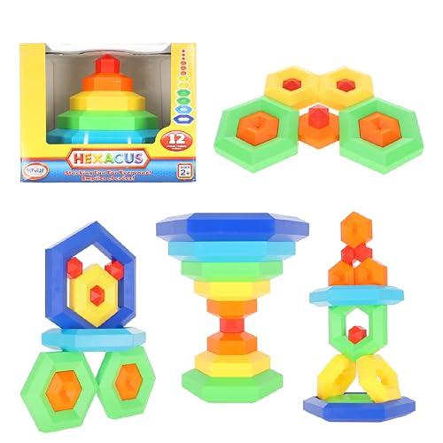 

Bornelund Popular Playthings Hexacus 12-Piece Toy Set (Around 2 Years Old) PPT19000