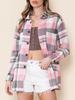 Plaid Long Sleeve Women's Shirt - 2025 European & American Fashion, Loose & Versatile Top