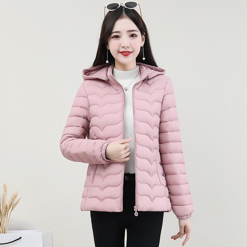 Cotton clothes women's short autumn and winter new light and thin fashion slim cotton clothes fashion versatile down cotton warm jacket