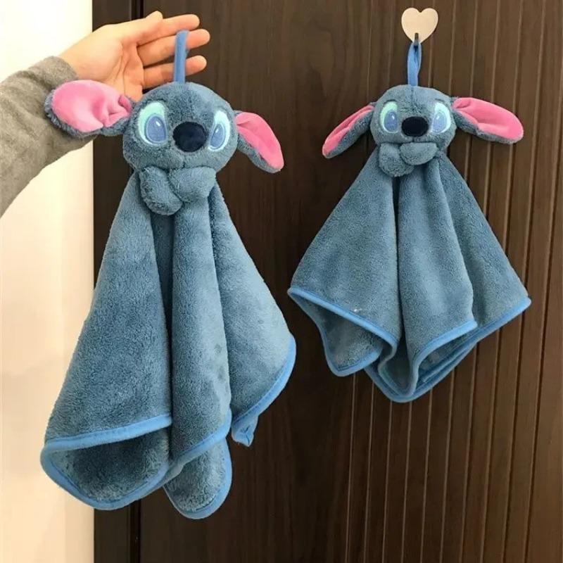 Stitch Animation Hand Towel Anime Stitch Kitchen Towel Cute Hanging Towel Cloth Household Bathroom Handkerchief
