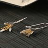 Exquisite Wunderschöne Blume Ohrring Trendiger Schmuck Einfache Persönlichkeit Silber Gold Farbe Metall Geschnitzt Floral Ohrringe für Frauen
