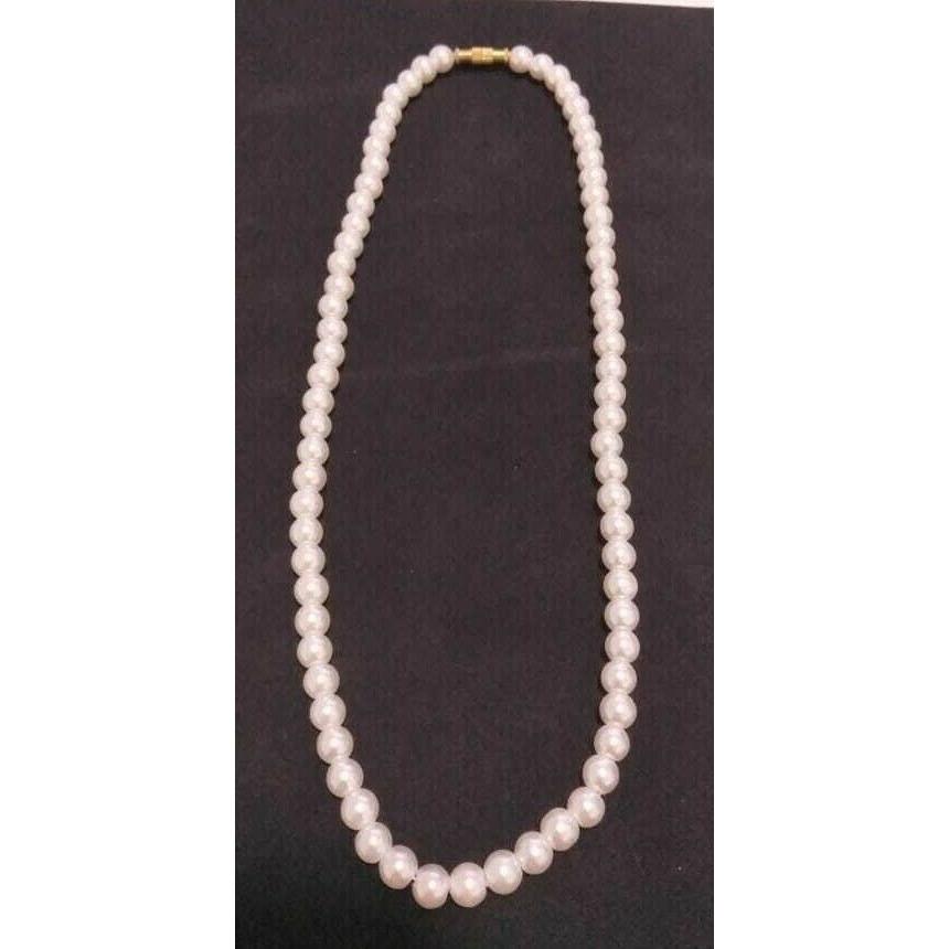 Fashion Imitation Pearl String Strand Moti Mala Women Girls Necklace from India