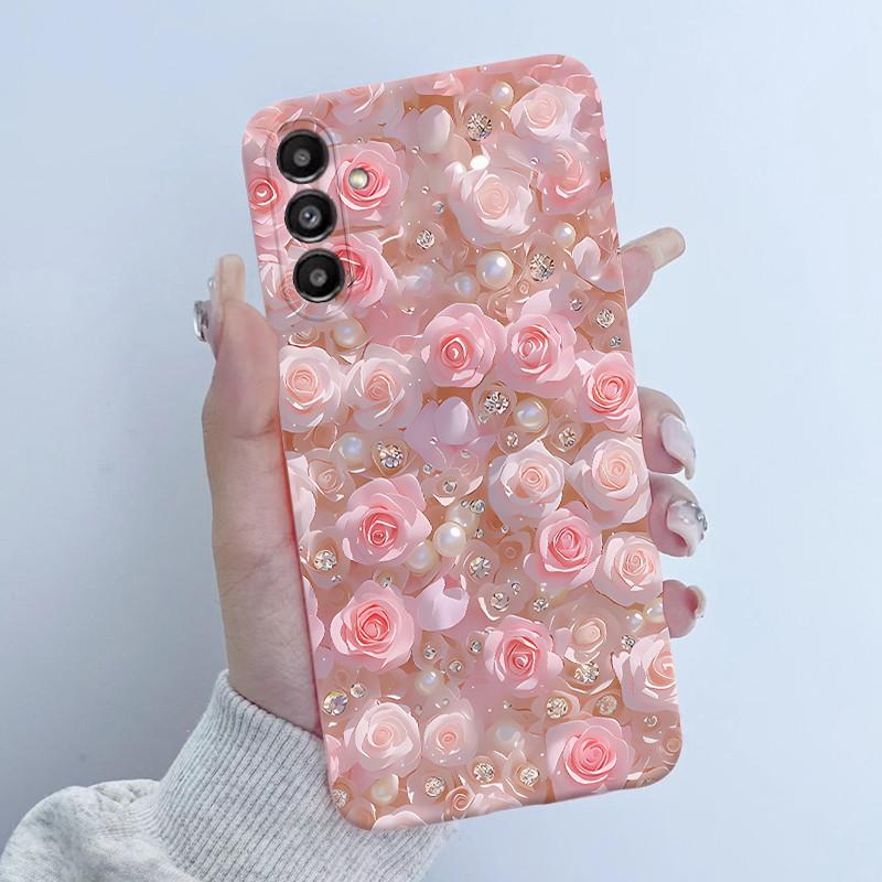 For Samsung A16 A56 5G Phone Case Butterfly Flower Girls 2025 Design Soft Silicone TPU Back Housing for Galaxy A 16 A 56 Covers