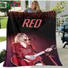 Hot Pop Female Diva Singer Pattern Blanket Flannel Thin Blanket Portable Home Travel Office Lunch Break Blanket Birthday Gift
