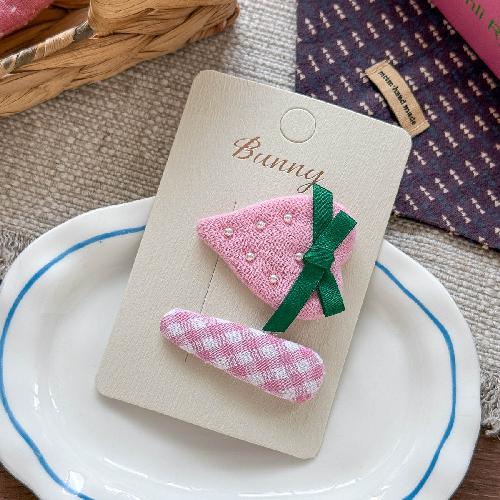Autumn and Winter Lace Embroidery Bow Children's Hairpin Cute Girl Hair Ring Head Rope Girl Headdress Hair Accessories