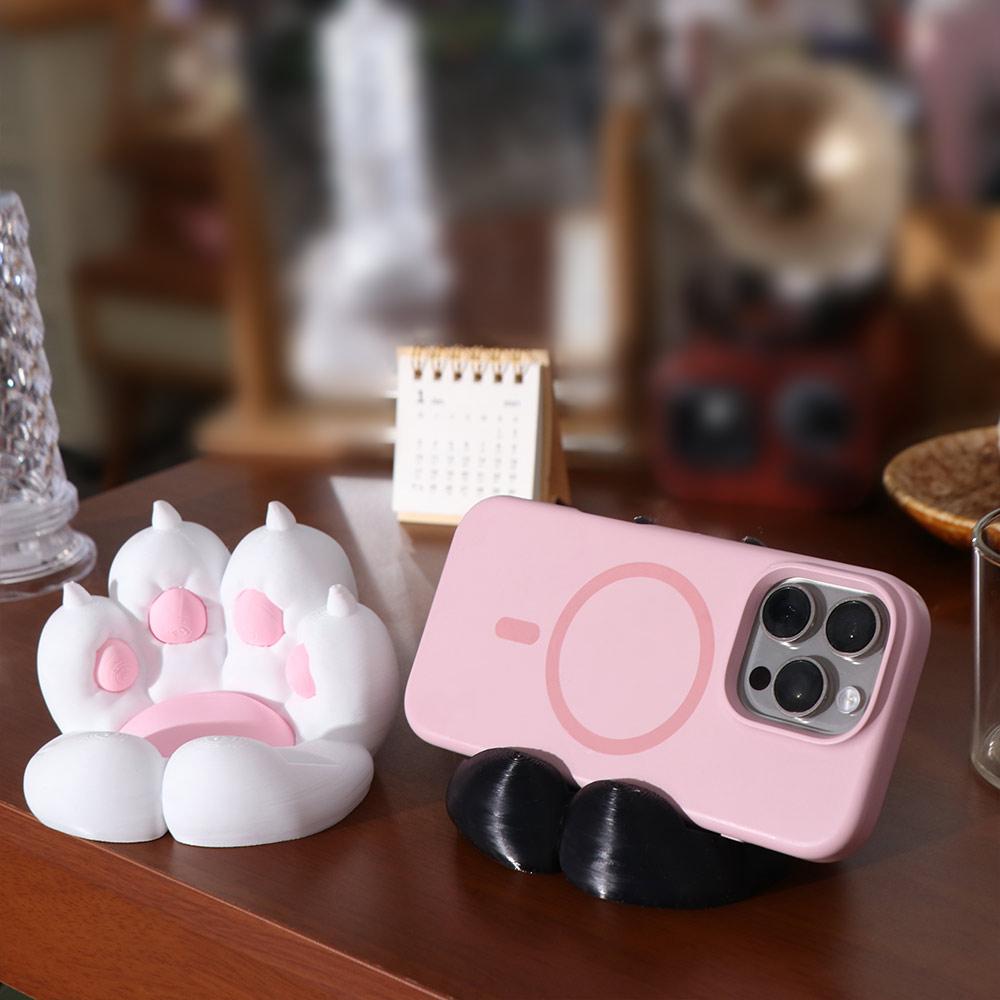 Cartoon Style Cat Paw Phone Stand 3D Printed Cartoon Tablet Stand Bracket Tabletop Organizer