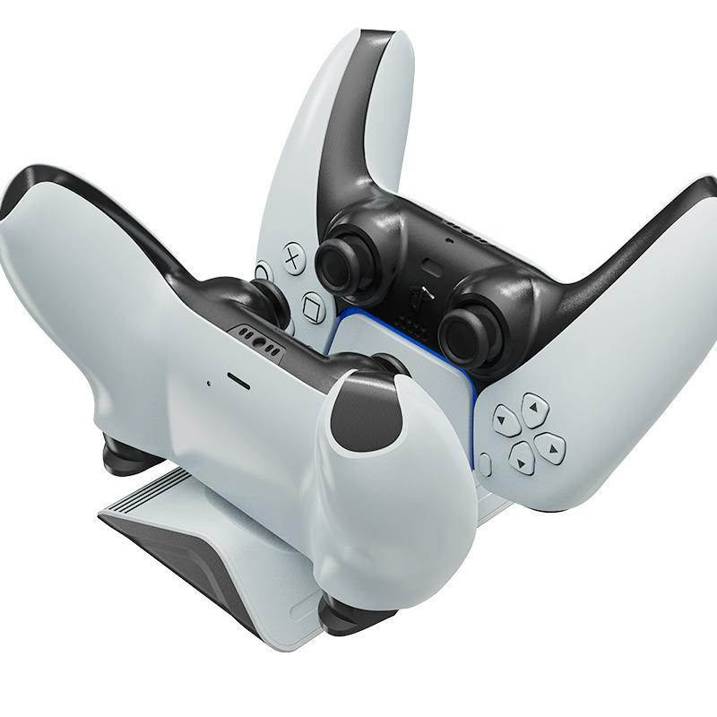 

Зарядная база для контроллера PS5 Интерфейс Type-C для контроллера Switch Pro Xbox Двойной порт для зарядки белый