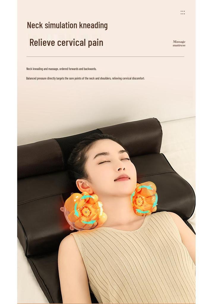 Cervical Spine Massage Cushion: Full-Body Multi-Functional Kneading Massager for Back & Waist - Electric Massage Pillow
