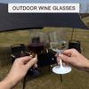 Outdoor Travel Camping Unbreakable Wine Glasses Foldable Wine Glass, Shatterproof and Clear Portable Wine Glasses