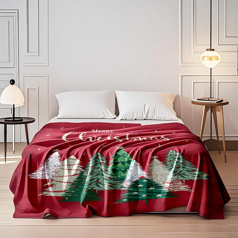 Christmas Trees Blanket for All Seasons Blanket Lunch Break Throw Gift