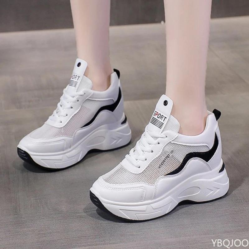 Fashion Spring New Casual Leather Women's Shoes Trend Thick Sole Anti Slip Sports Shallow Mouth Vulcanized Women's Shoes Zapatos Mujer