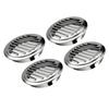 Wall Ceiling Outside Exterior Exhaust 45 degrees  Tilt Angle Thick Round Air Vent Reptile Screen Grille Cover for