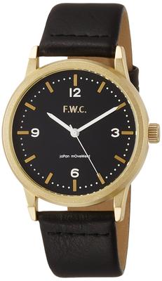 Watch Fieldwork Fashion Watch Caprico Analog Leather Strap Black [Fieldwork] QKS168-4
